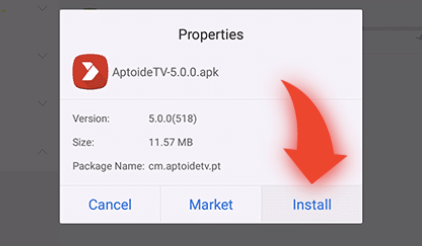 Install Aptoide TV Using ES File Explorer