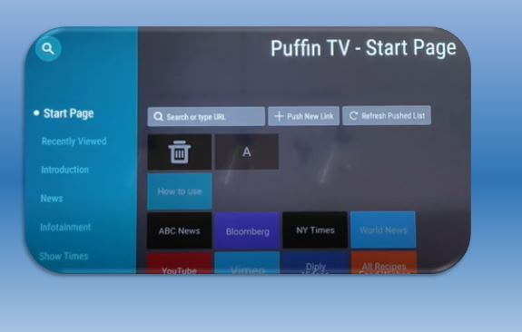 Puffin TV Home Page