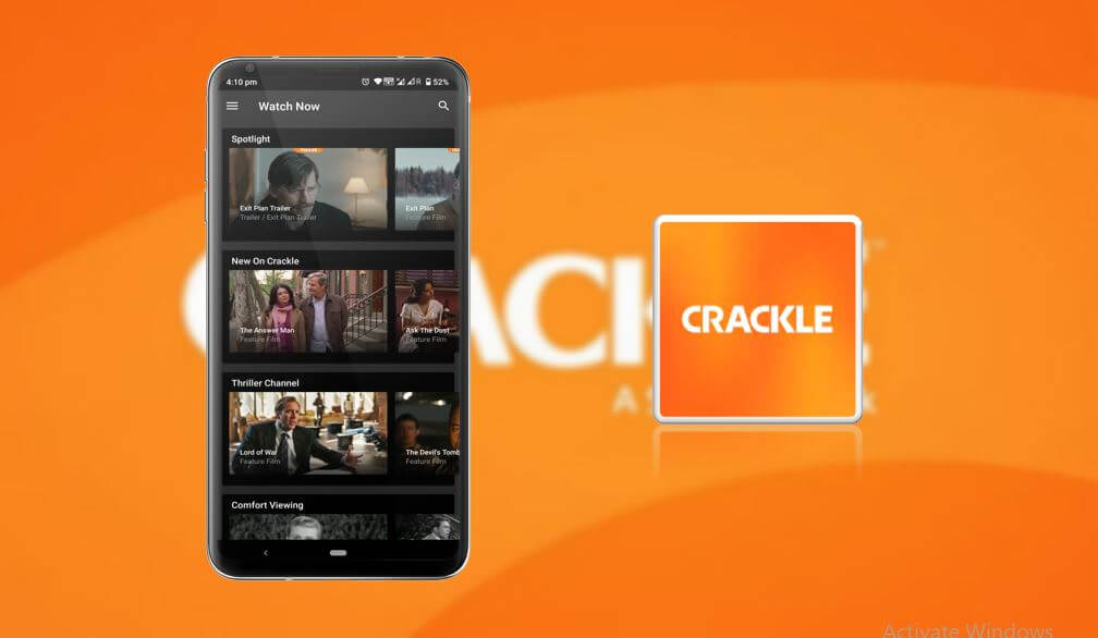 Crackle homepage image